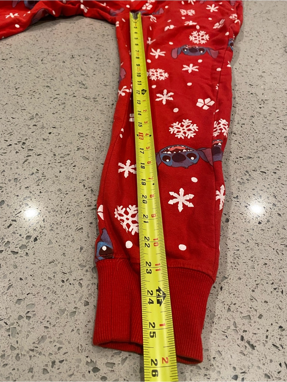Disney Red Stitch Snowflake Jogger Pants - Picture 9 of 10